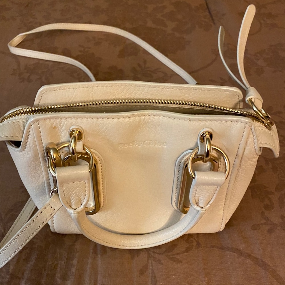 See by Chloe mini Paige bag in cream leather